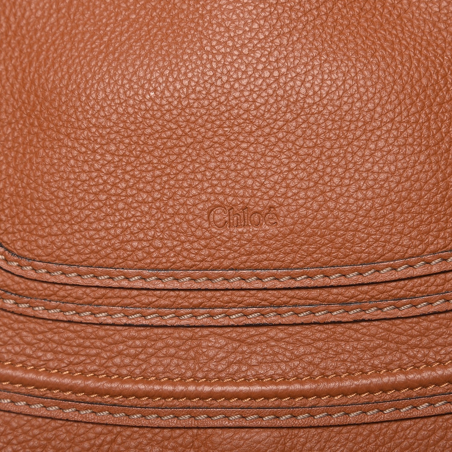 Chloe Calfskin Medium Marcie Satchel Tan 10 of 11