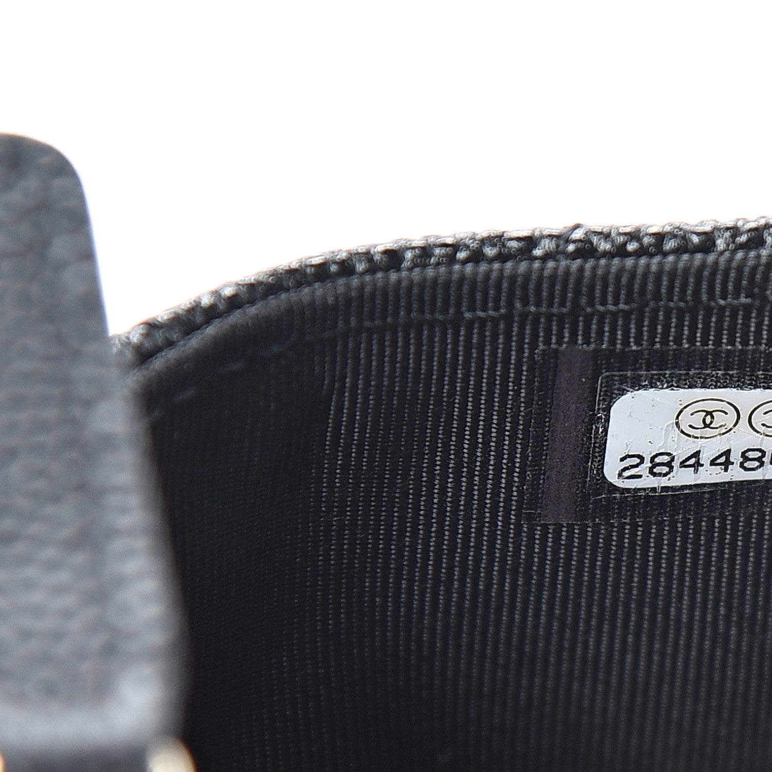 Chanel Caviar Quilted CC Zip Card Holder Black 6 of 7