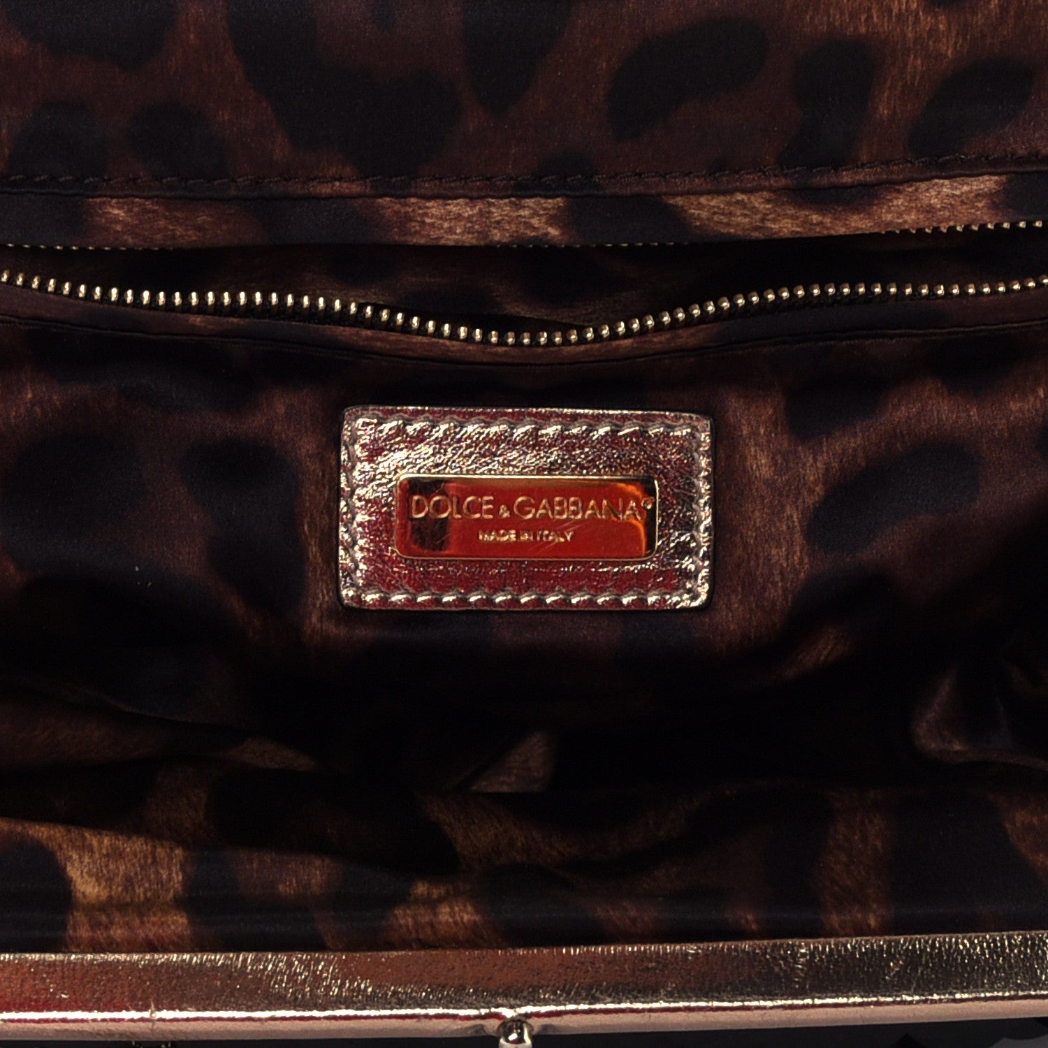 Dolce & Gabbana Sequin Crystal Embellished Chain Clutch Black Multicolor 4 of 5