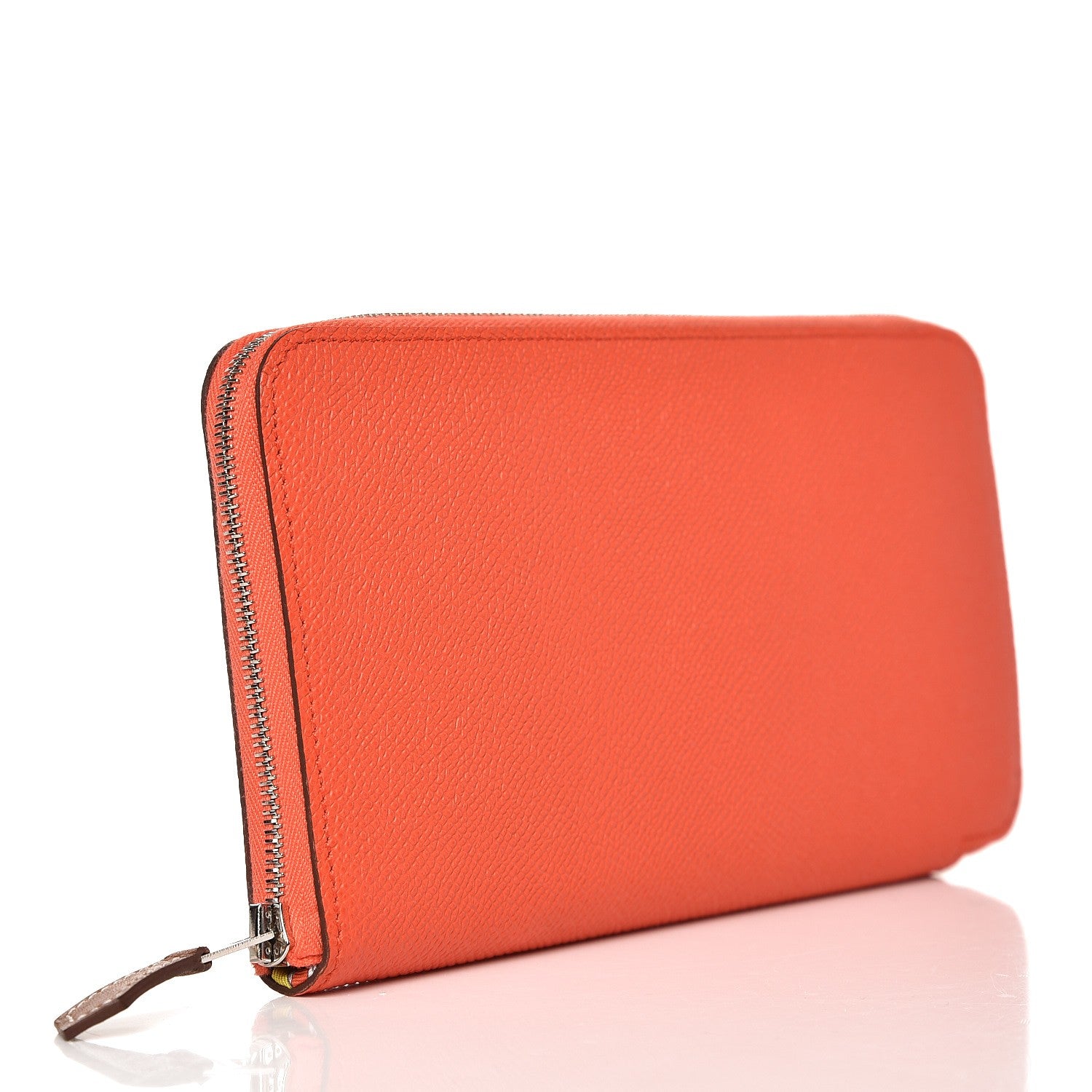 Hermes Epsom Silk'In Wallet Orange Poppy Fauve 3 of 7
