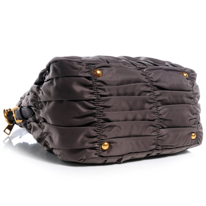 Prada Tessuto Nylon Gaufre Tote Fumo 4 of 9