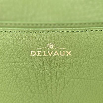 Delvaux Crispy Calfskin Mini Le Mutin Saddle Bag Green 7 of 10
