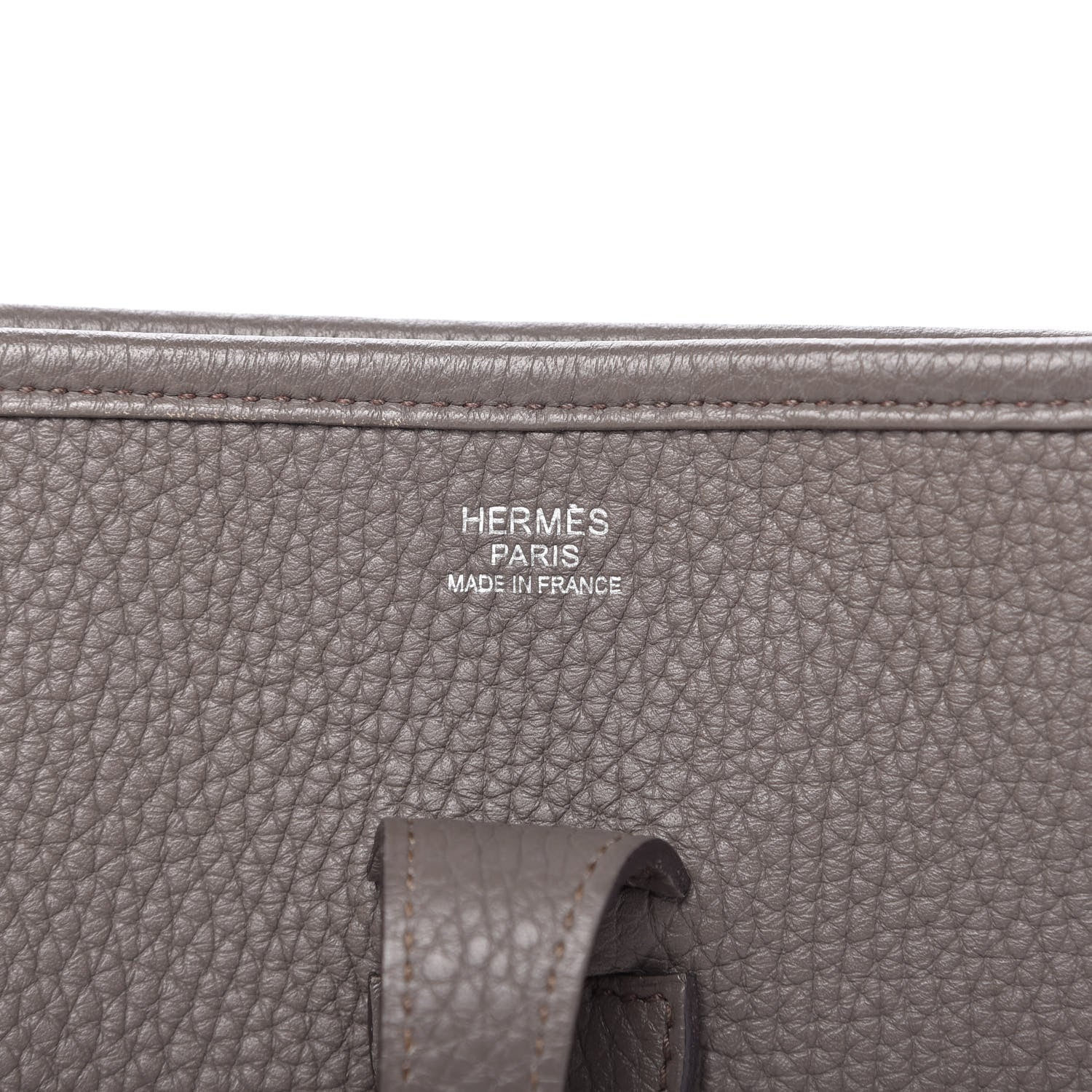 Hermes Taurillon Clemence Evelyne III PM Etain 8 of 10