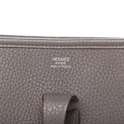 Hermes Taurillon Clemence Evelyne III PM Etain 8 of 10