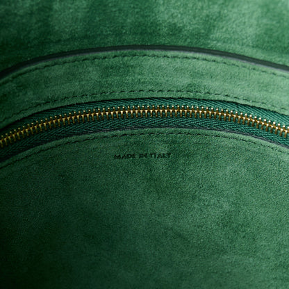 Celine Soft Grained Calfskin Small Sangle Bucket Bag Malachite 6 of 10