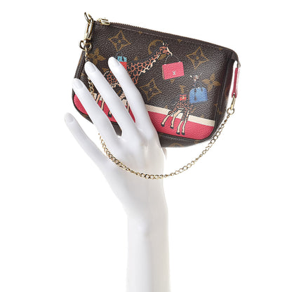 Louis Vuitton Monogram 2017 Christmas Animation Mini Pochette Accessories 2 of 8