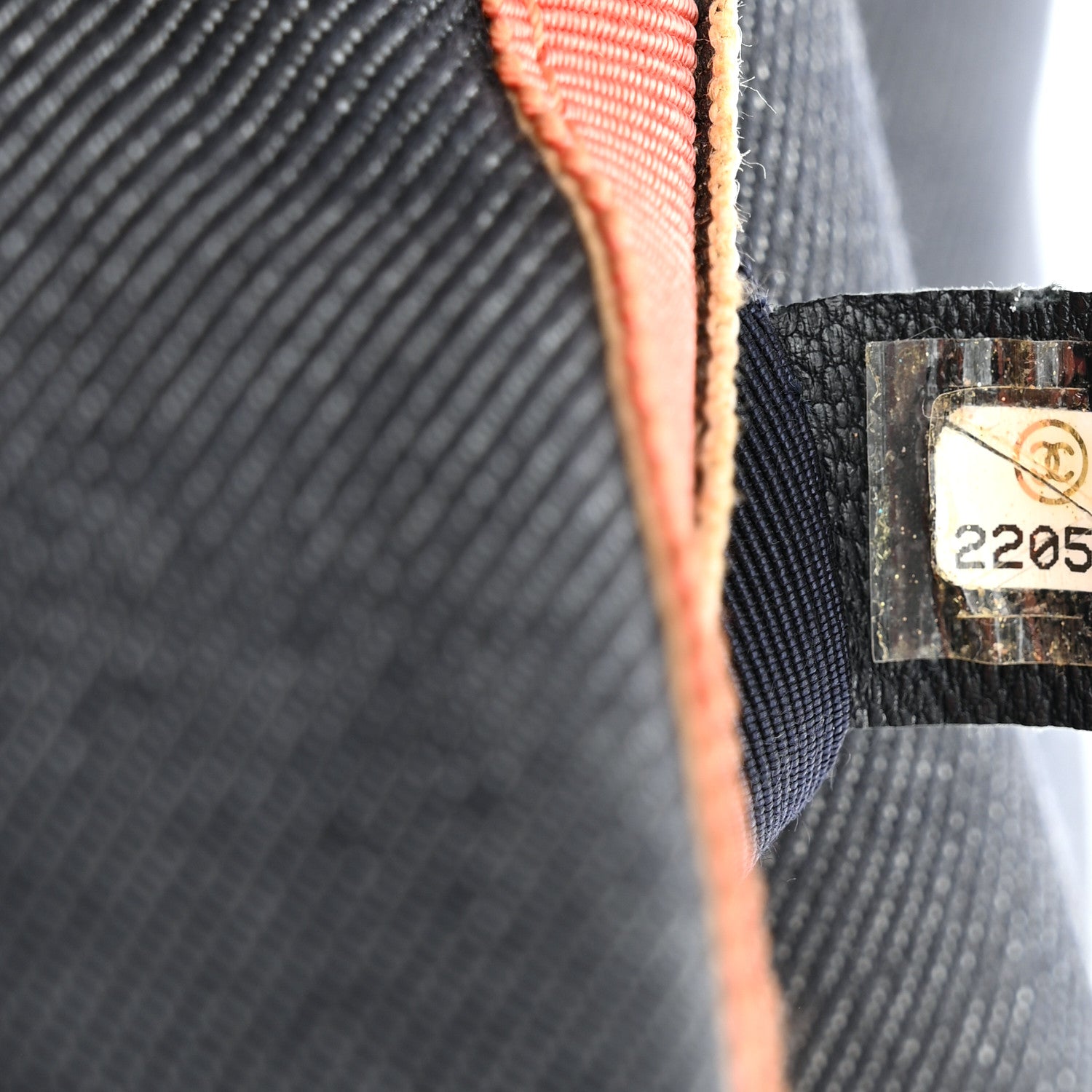 Chanel Denim Pleated Denim Turtle Flap Dark Blue 7 of 11