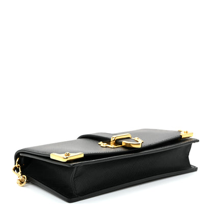 Prada Saffiano Cahier Mini Bag Black 4 of 9
