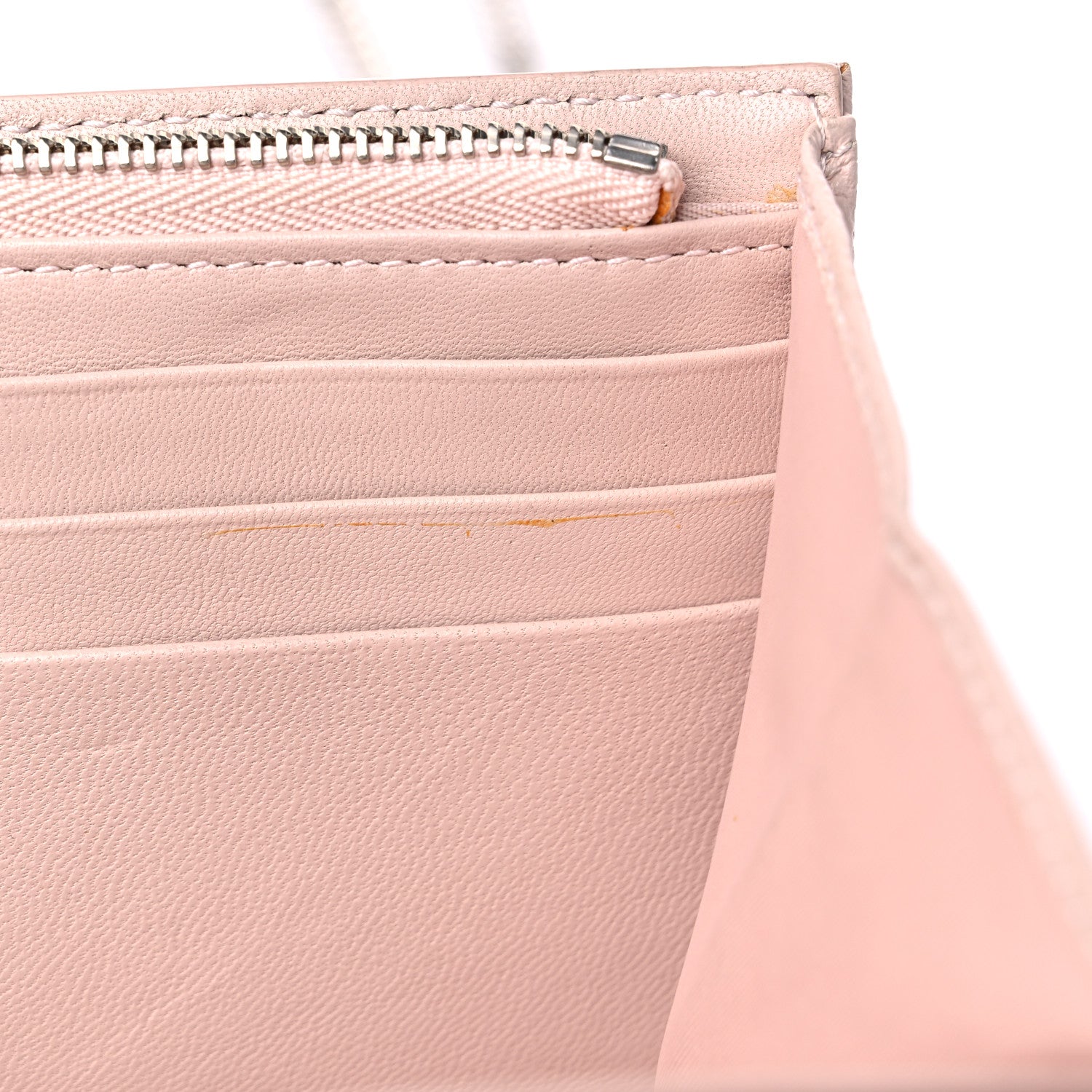 Christian Dior Grained Calfskin Diorama Croisiere Chain Wallet Rose Poudre 12 of 15