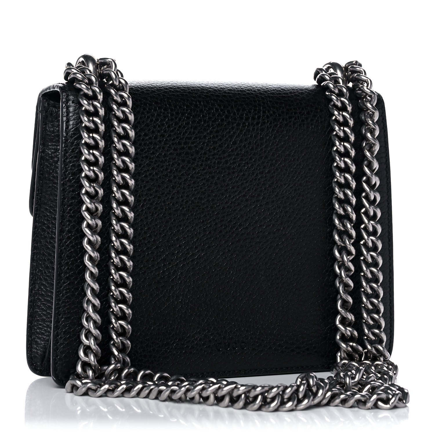 Gucci Calfskin Mini Dionysus Shoulder Bag Black 3 of 16