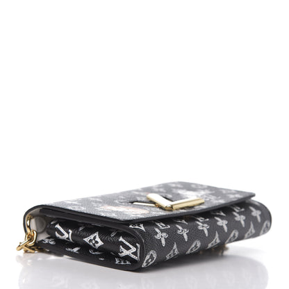 Louis Vuitton Catogram Twist Chain Wallet Black 4 of 10