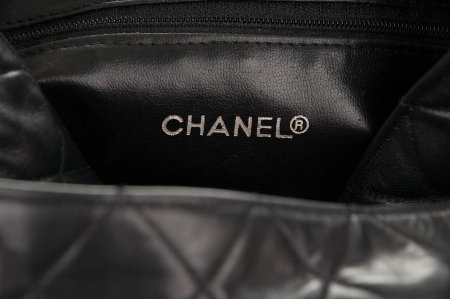 Lambskin Quilted Tote Black