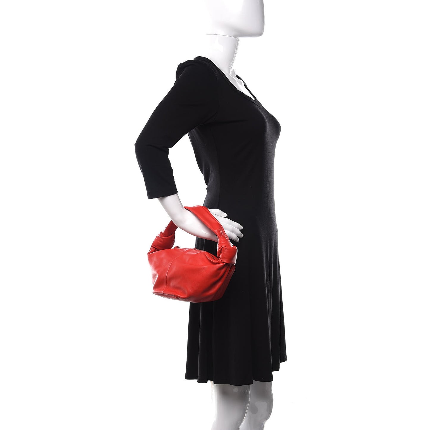 Calfskin Mini Double Knot Bag Red