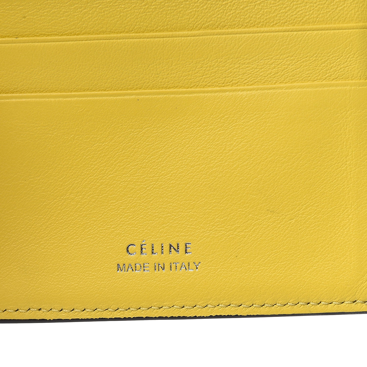 Celine Drummed Calfskin Small Multifunction Folded Wallet Black 5 of 5