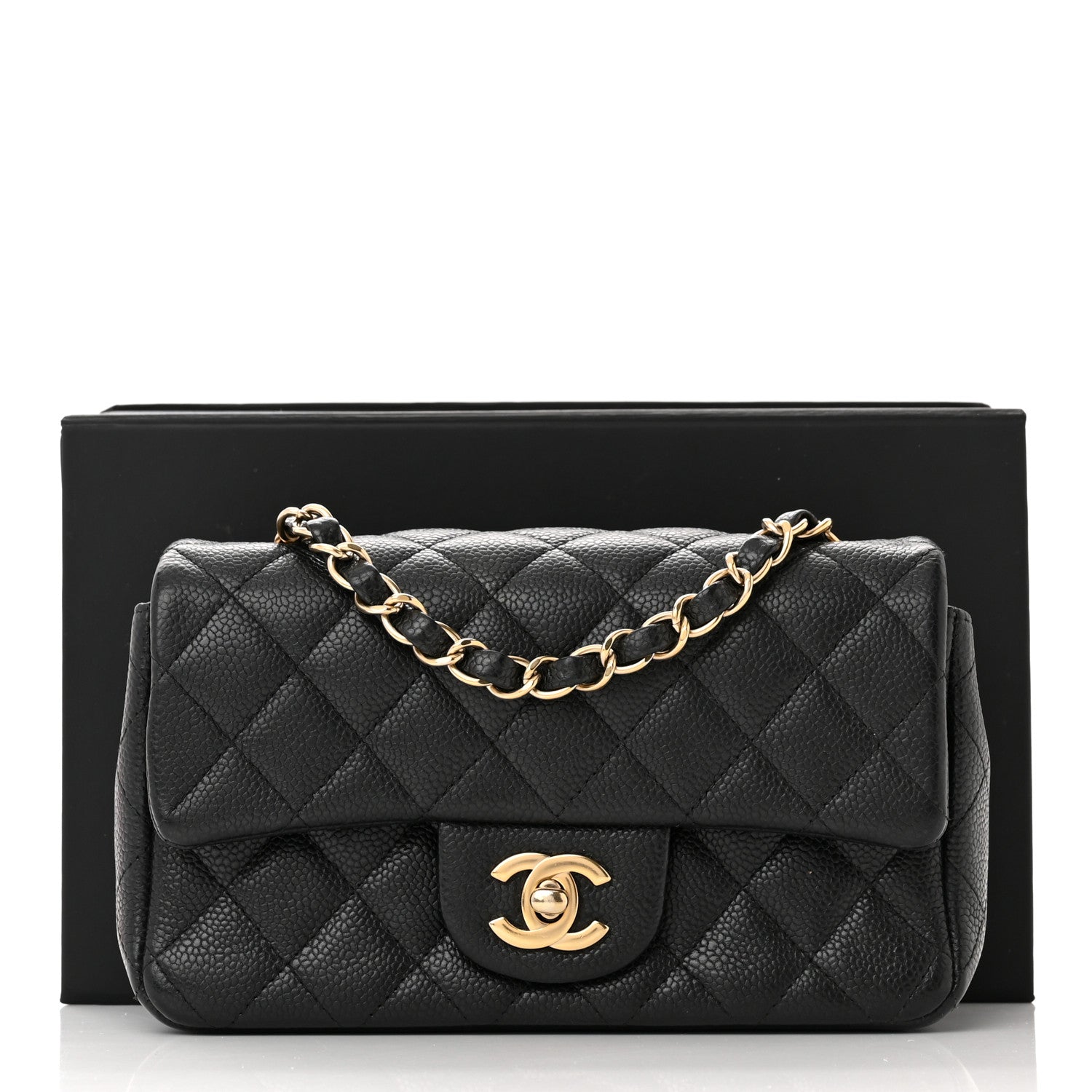 Chanel Caviar Quilted Mini Rectangular Flap Black 11 of 11