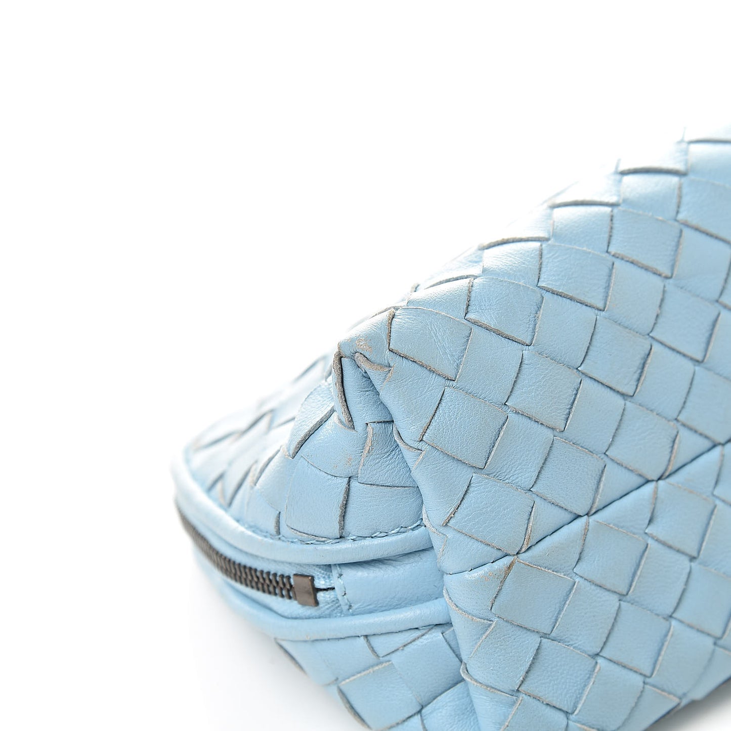 Nappa Intrecciato Cosmetic Case Light Blue