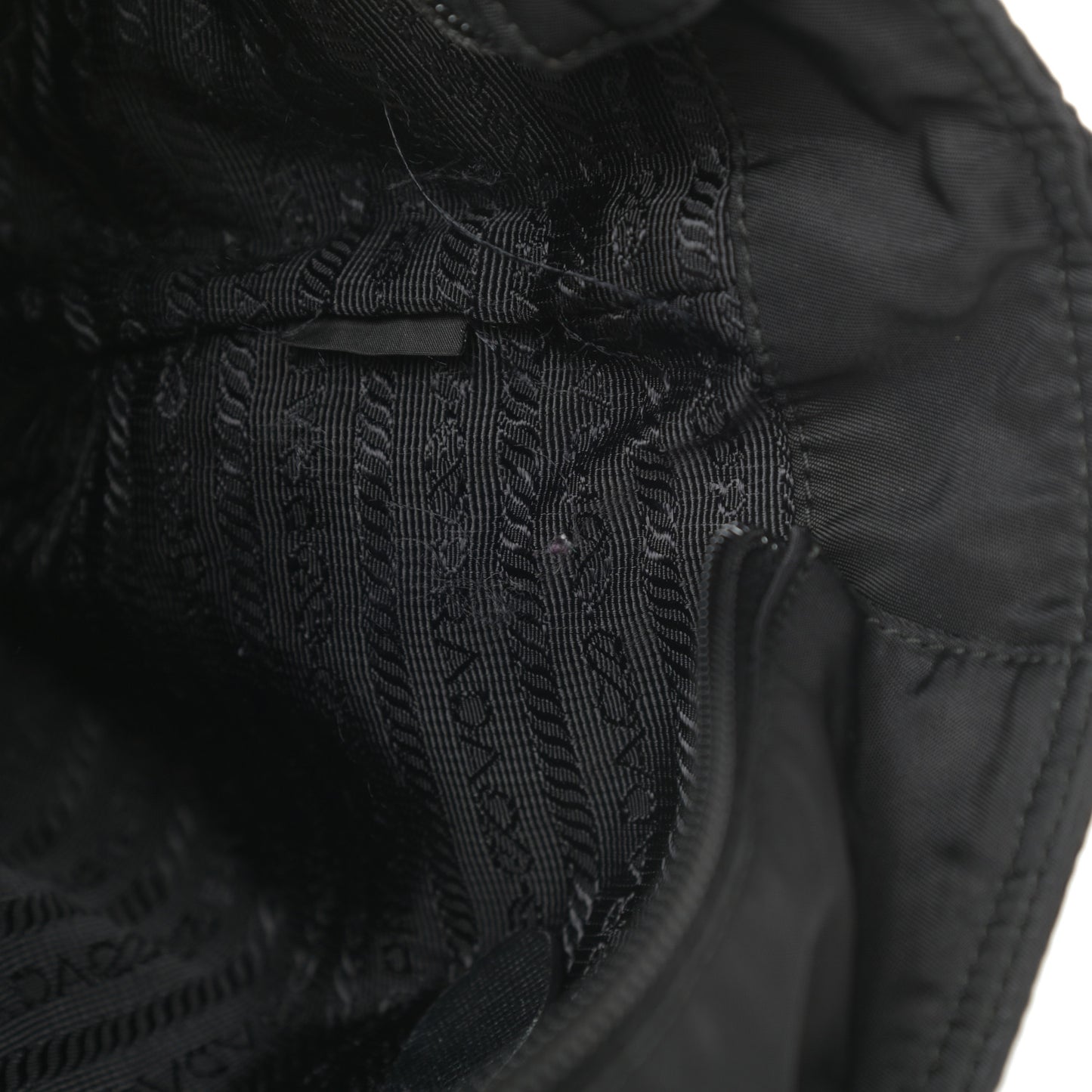 Tessuto Nylon Saffiano Tote Black