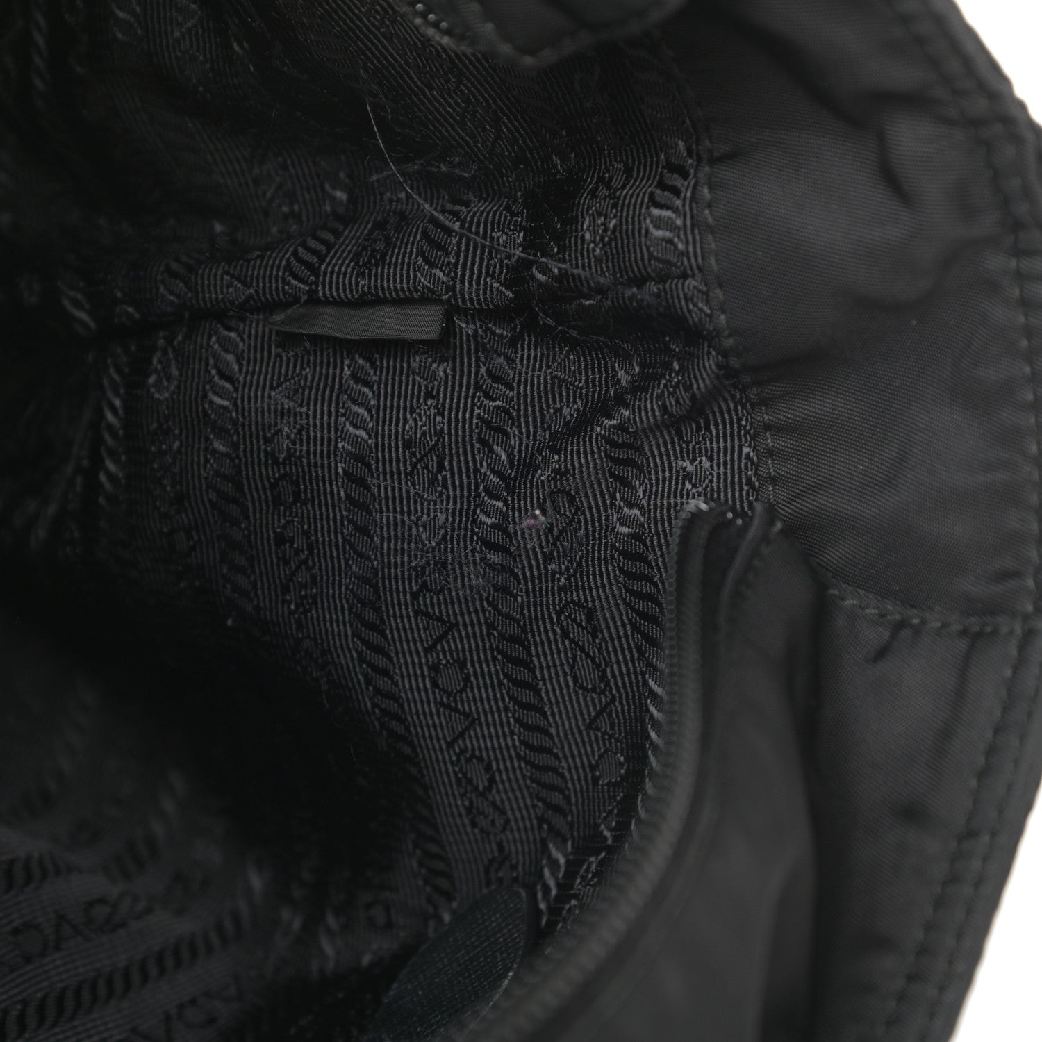 Prada Tessuto Nylon Saffiano Tote Black 17 of 18