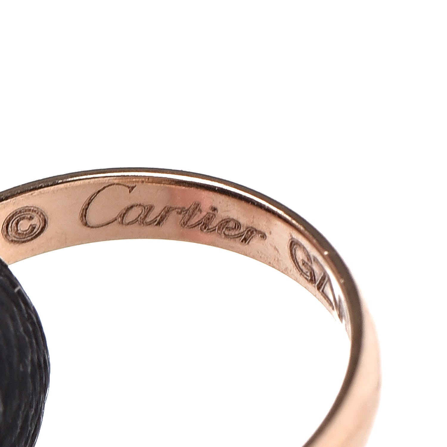 Cartier 18K Pink Yellow White Gold Trinity Adjustable Cord Bracelet Black 4 of 6