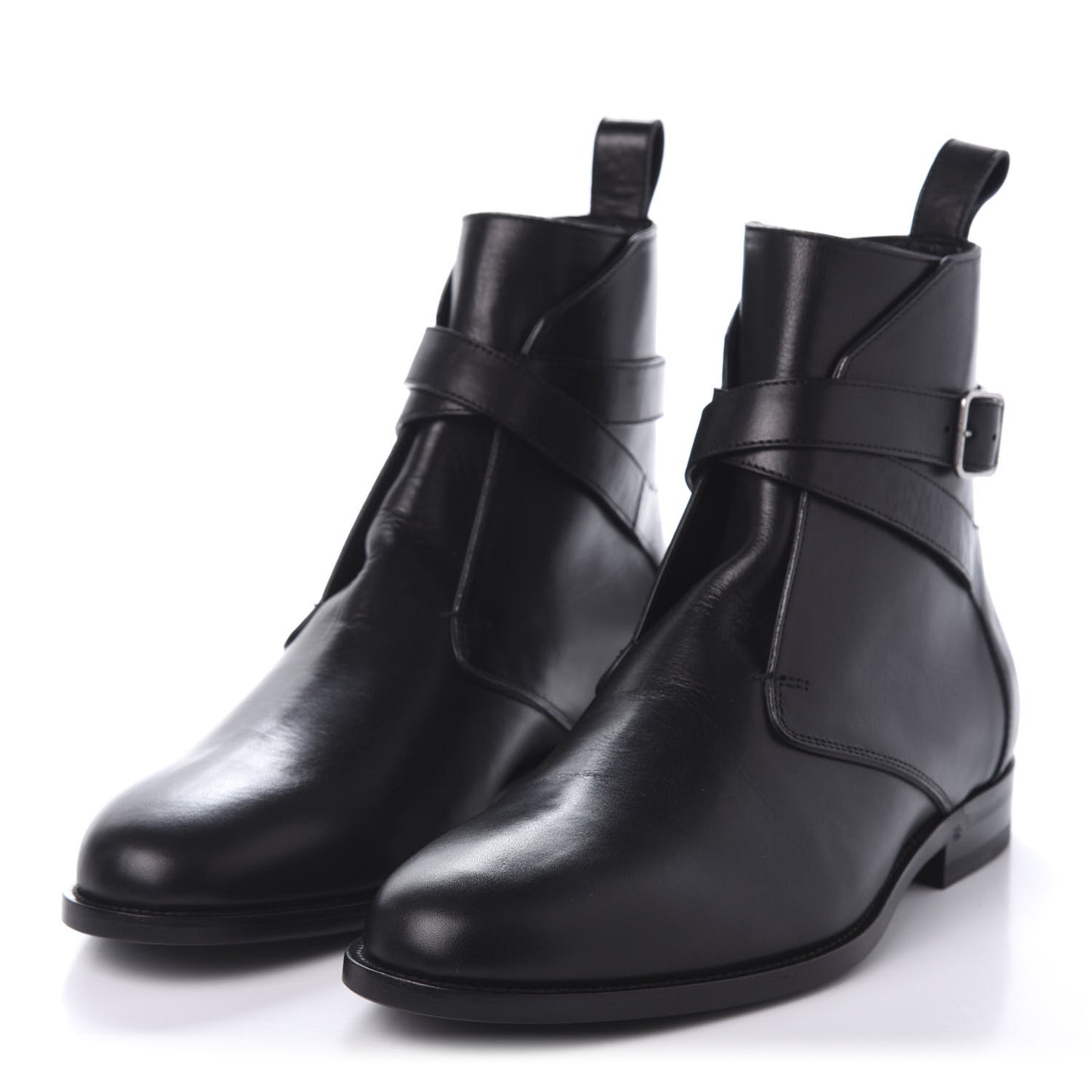 Calfskin Dare 25 Jodhpur Ankle Boots 41 Black