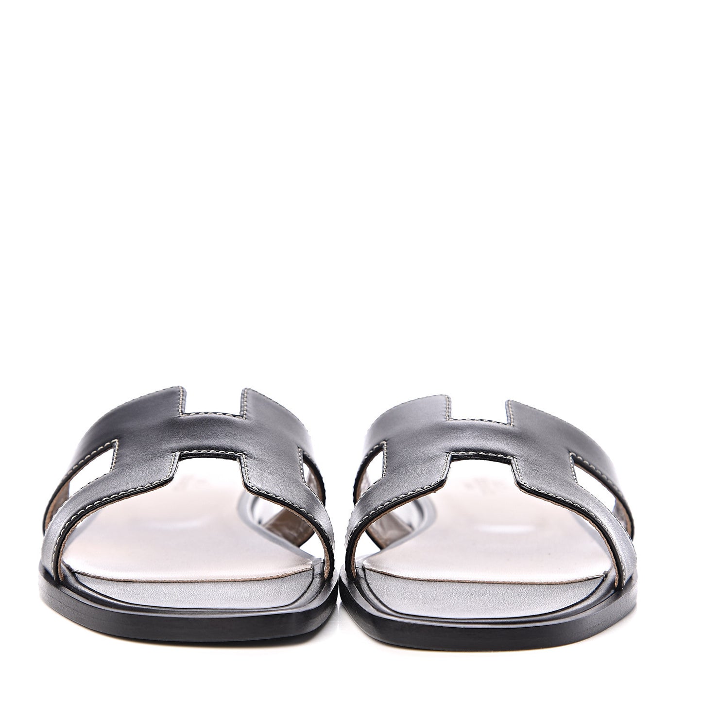 Box Calfskin Oran Sandals 36.5 Black