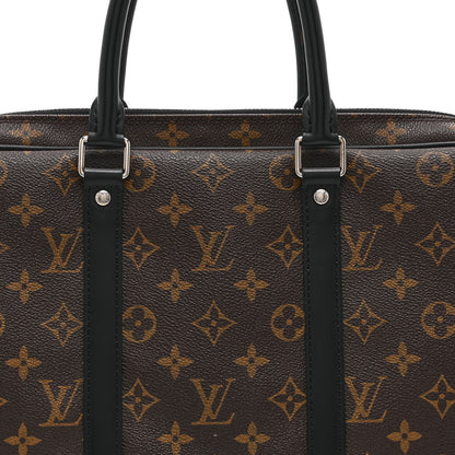 Louis Vuitton Monogram Macassar Porte-Documents Voyage PM 8 of 10