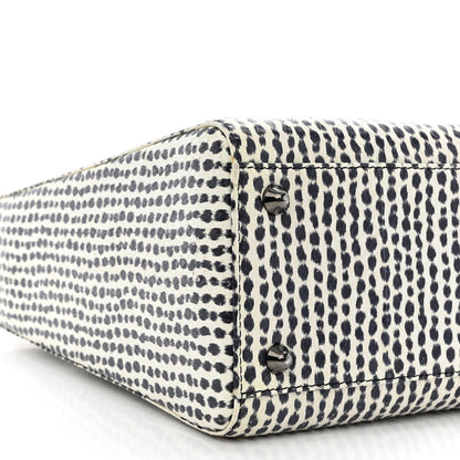 Christian Dior Snakeskin Large Lady Dior Black White 9 of 10