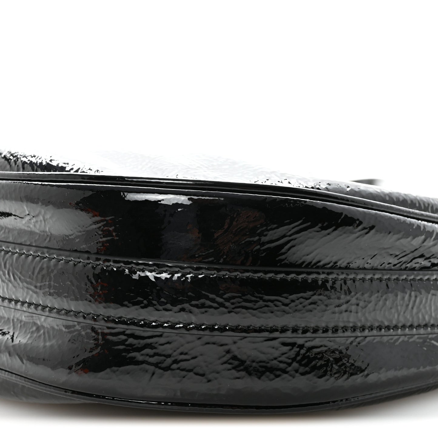Patent Naplak Arque Shoulder Bag Black