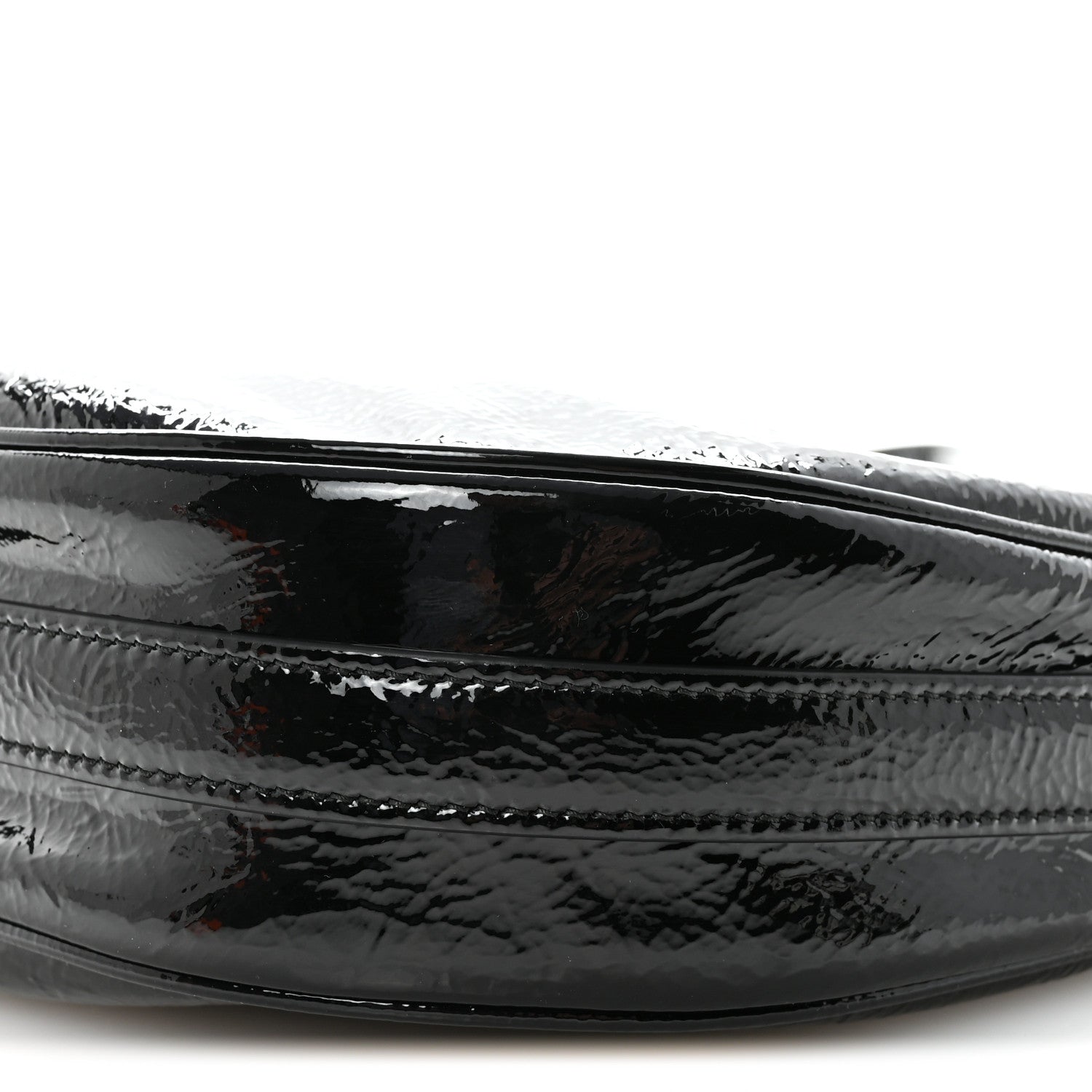 Prada Patent Naplak Arque Shoulder Bag Black 8 of 8