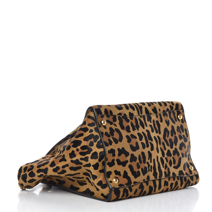 Prada Cavallino Leopard Print Twin Pocket Tote 4 of 11