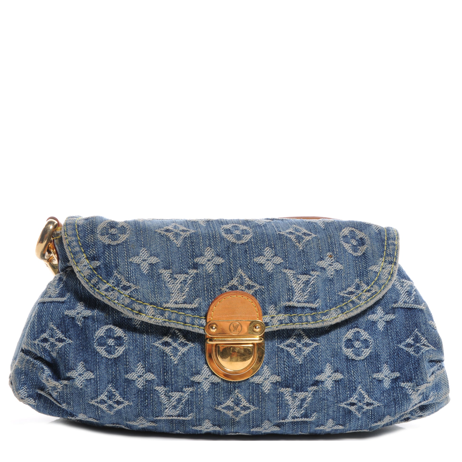 Louis Vuitton Monogram Denim Mini Pleaty Blue 1 of 10