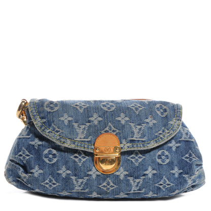 Louis Vuitton Monogram Denim Mini Pleaty Blue 1 of 10