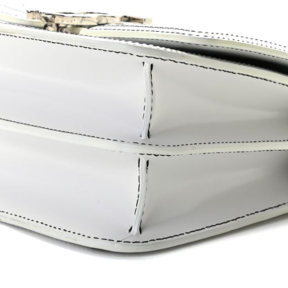 Burberry Calfskin Monogram Embossed Small TB Chain Bag Optic White 6 of 9