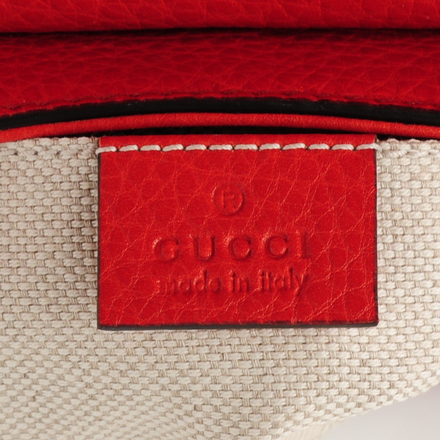 Gucci Pebbled Calfskin Small Soho Flap Crossbody Sun Orange 6 of 7