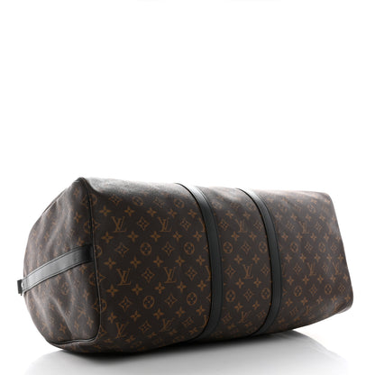 Louis Vuitton Monogram Macassar Keepall Bandouliere 55 3 of 8