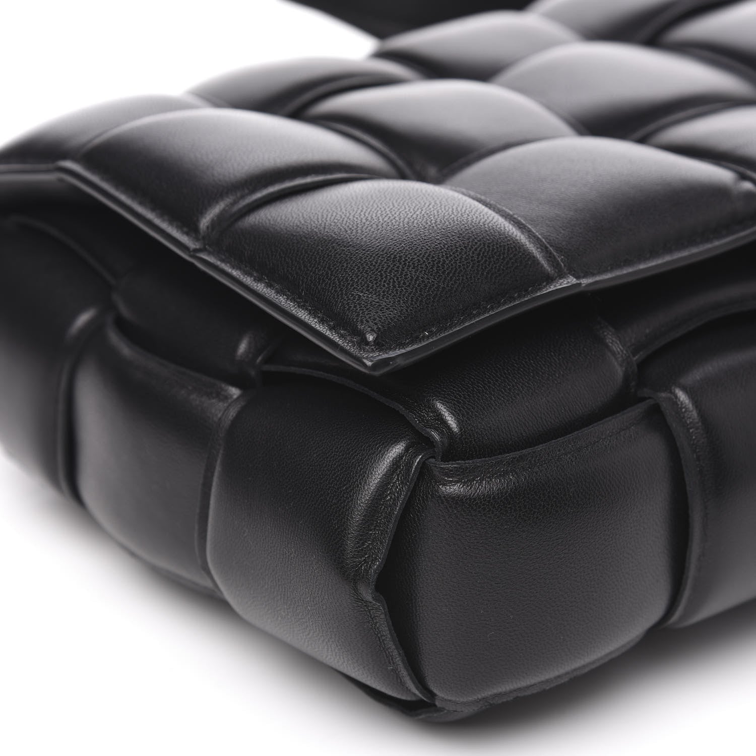 Bottega Veneta Nappa Maxi Intreccio Padded Cassette Crossbody Bag Black 7 of 11