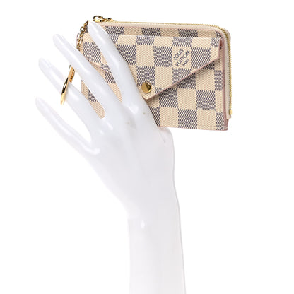 Louis Vuitton Damier Azur Recto Verso Card Holder Rose Ballerine 2 of 7
