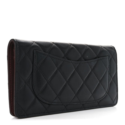 Chanel Lambskin Quilted Yen Wallet Black 3 of 8
