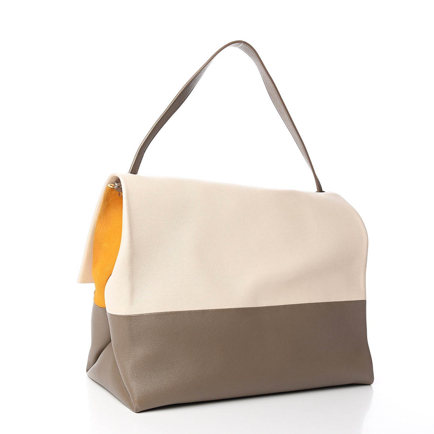 Calfskin All Soft Shoulder Bag Cream