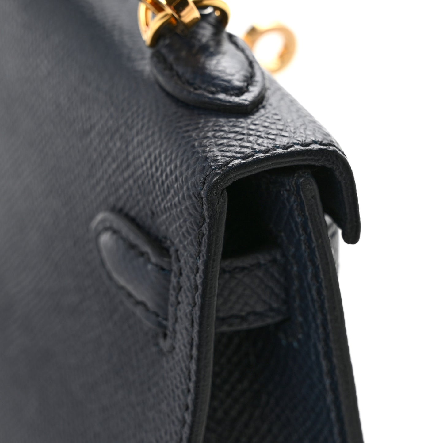 Epsom Mini Kelly Sellier 20 Bleu Indigo
