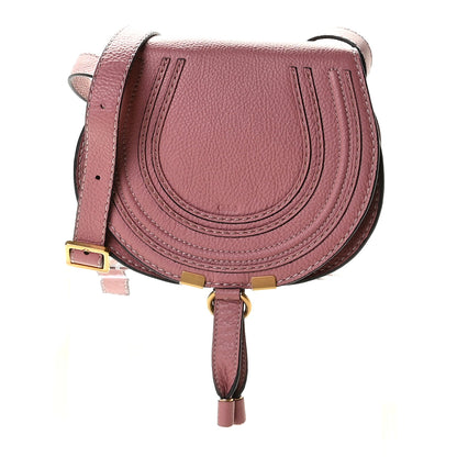 Chloe Calfskin Mini Marcie Round Crossbody Bag Rusty Pink 1 of 9