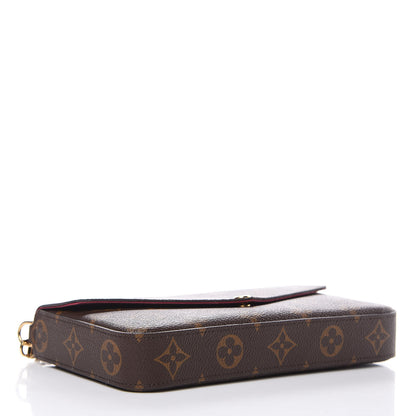 Louis Vuitton Monogram Pochette Felicie Chain Wallet Fuchsia 4 of 10