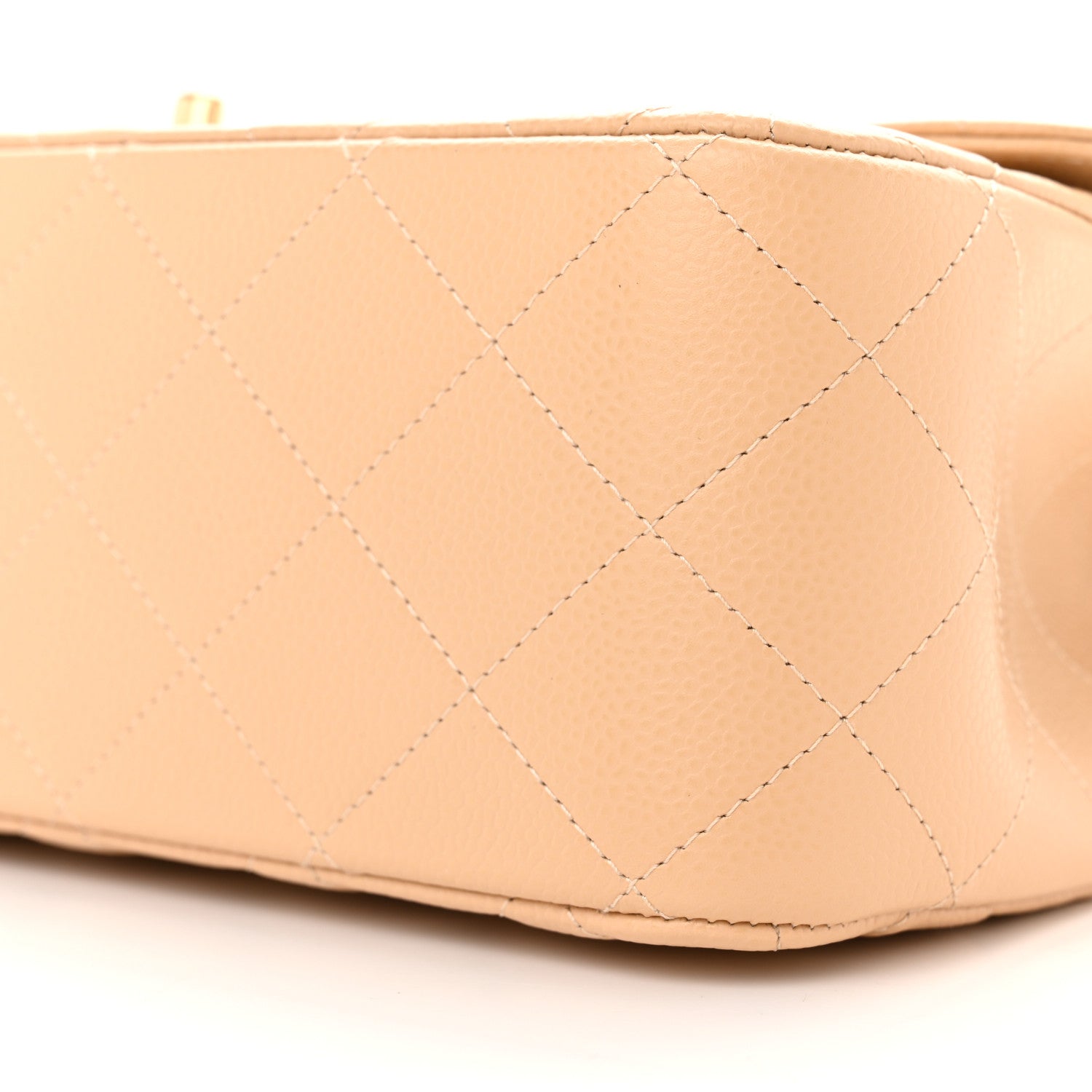 Chanel Caviar Quilted Jumbo Double Flap Light Beige 10 of 11