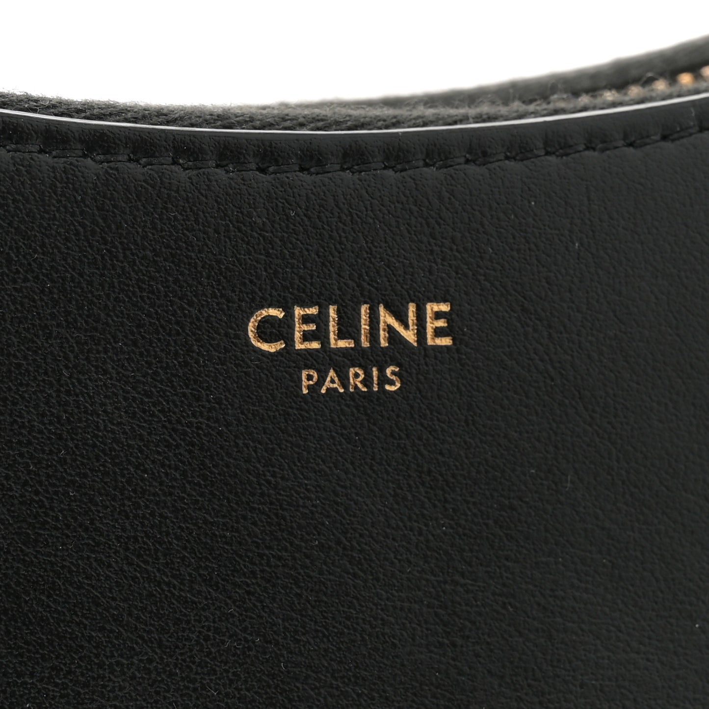 Smooth Calfskin Medium Strap Ava Shoulder Bag Black