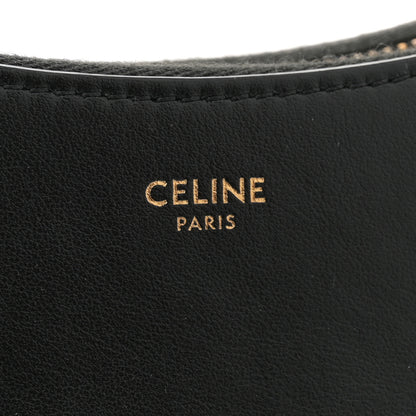 Celine Smooth Calfskin Medium Strap Ava Shoulder Bag Black 6 of 9