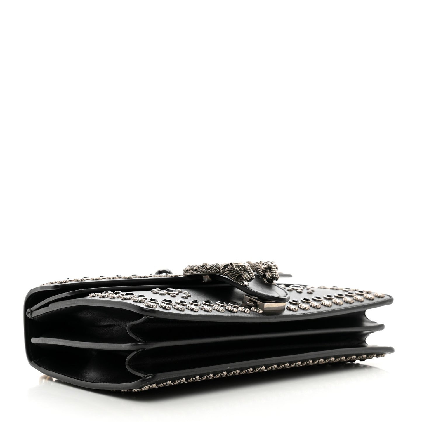 Calfskin Studded Small Dionysus Shoulder Bag Black