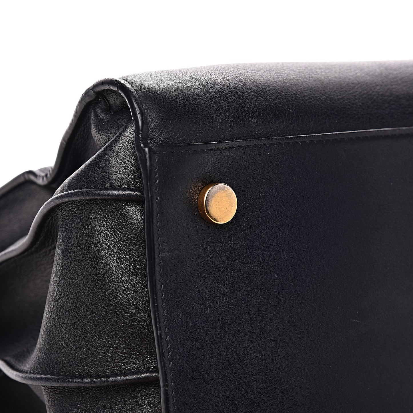 Calfskin Large Sac De Jour Carryall Navy Blue