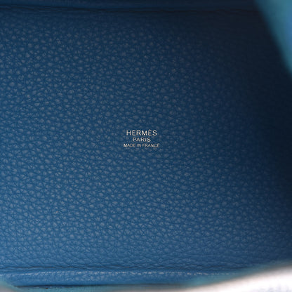 Hermes Taurillon Clemence Picotin Lock 18 PM Bleu Zanzibar 6 of 12