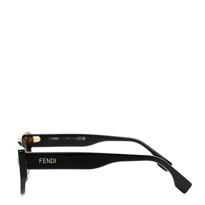 Fendi Acetate Fendi Bold Sunglasses FE40018I Havana Black 3 of 7
