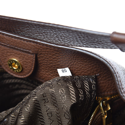 Prada Vitello Daino Tote Palissandro 7 of 12